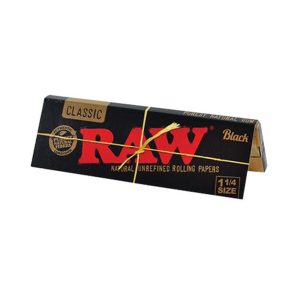 Raw Classic 1¼ Rolling Papers Black Edition 50 Leaves