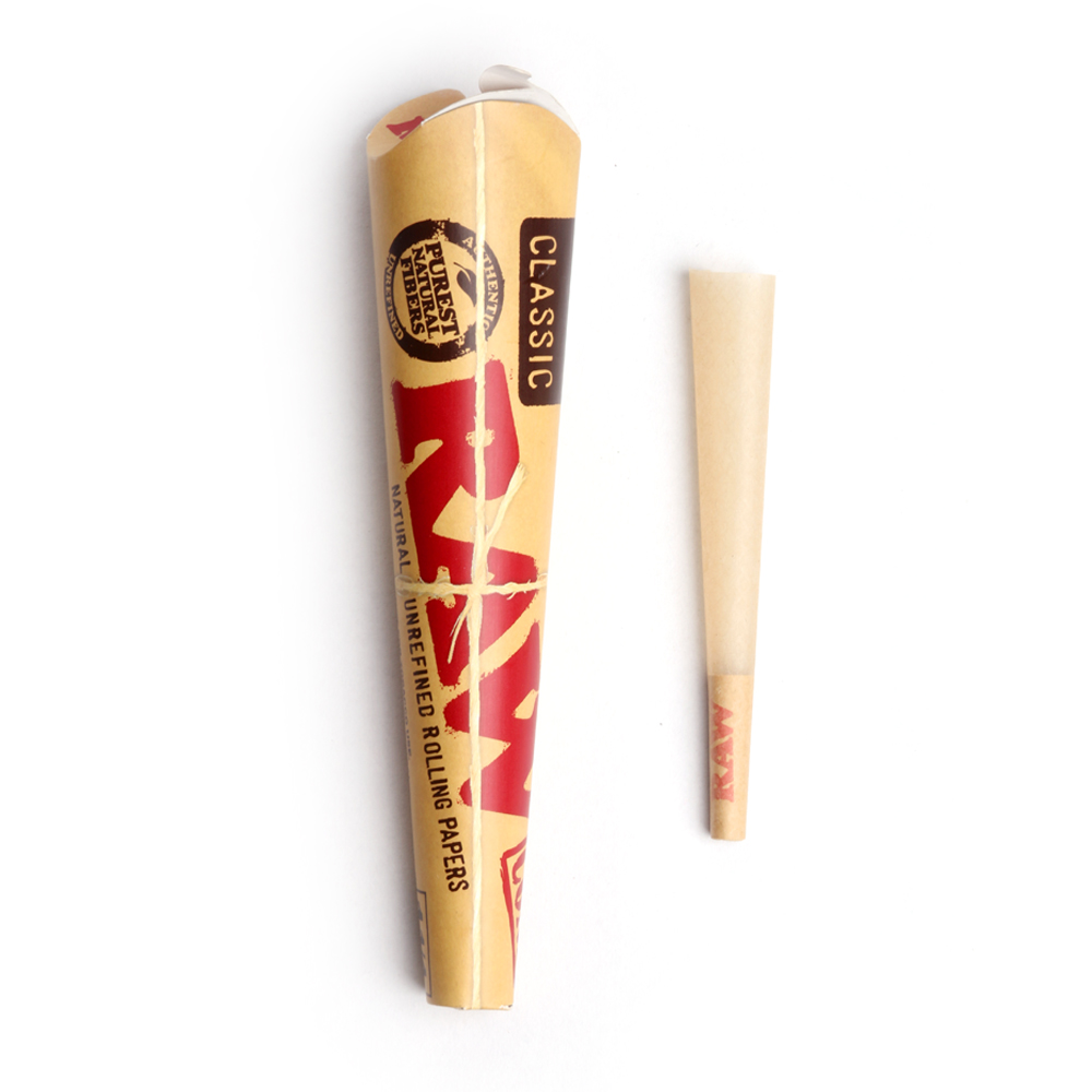 Raw Classic 1¼ Size Pre-Rolled Cones 6 Pack