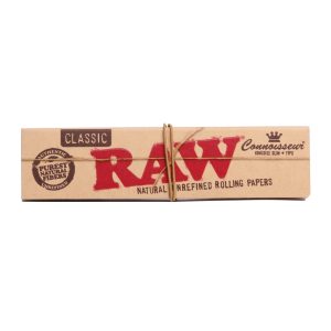 Raw Connoisseur Kingsize Slim Rolling Papers+Tips 32 pack