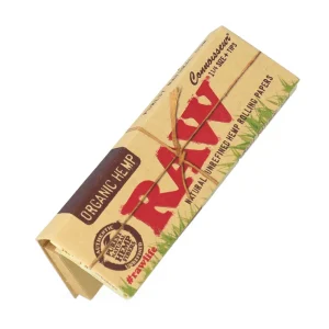 Raw Connoisseur Organic Hemp 1 1/4 Size + Tips