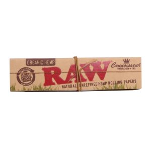 Raw Organic Hemp Connoisseur Kingsize Slim Papers + Tips