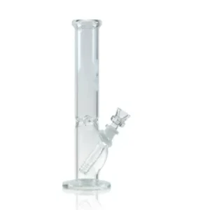 10″ Clear Glass Straight Tube Bong