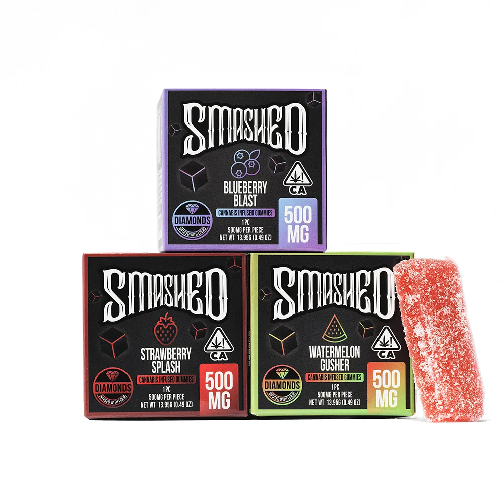 Smashed Liquid Diamond Infused Gummies 500 MG