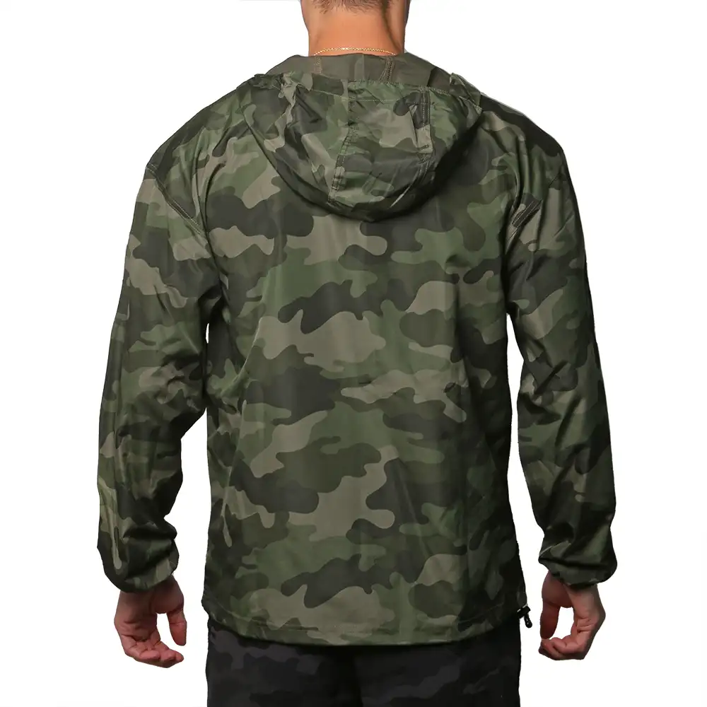Kushfly Camo Half Zip Wind Breaker - Image 3