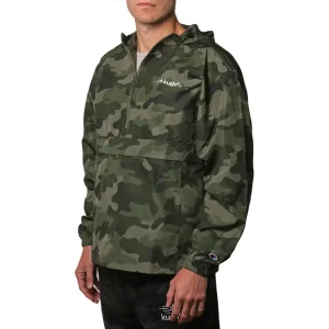 Kushfly Camo Half Zip Wind Breaker